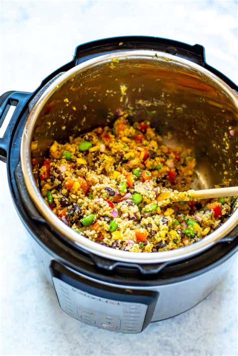 Instant Pot Black Bean Quinoa Salad - Eating Instantly