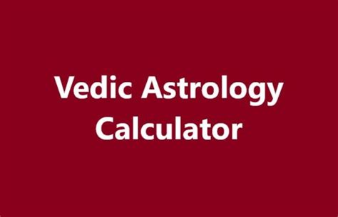 Vedic Astrology Calculator [FREE Interpretation] - Astro Seek