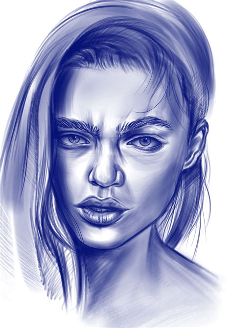 Woman face drawing | Female face drawing, Face drawing, Face sketch