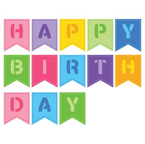 Happy Birthday Printable Banner - Printable Templates