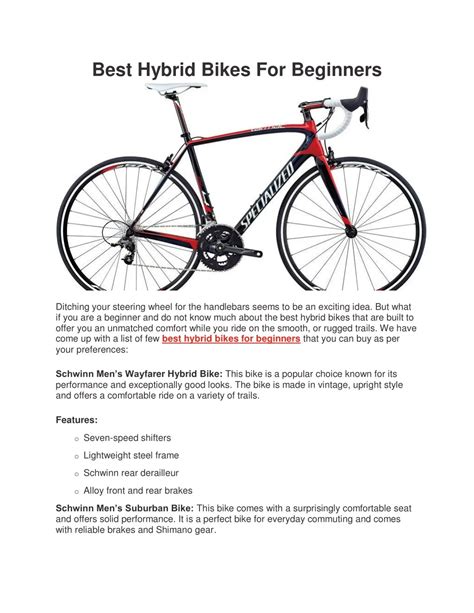 PPT - Best hybrid bikes for Beginners PowerPoint Presentation, free download - ID:7773454