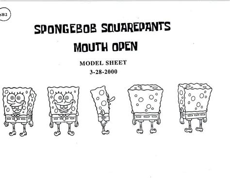 Spongebob Squarepants – Model Sheets | Traditional Animation | Spongebob squarepants, Spongebob ...