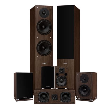 Fluance Elite Series Surround Sound Home Theater 7.0 Channel Speaker System including Three-way ...