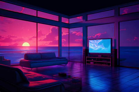 Vaporwave Chill Vibe 4K Wallpaper for PC - Heroscreen | Transform Your Screen with Stunning 4K ...