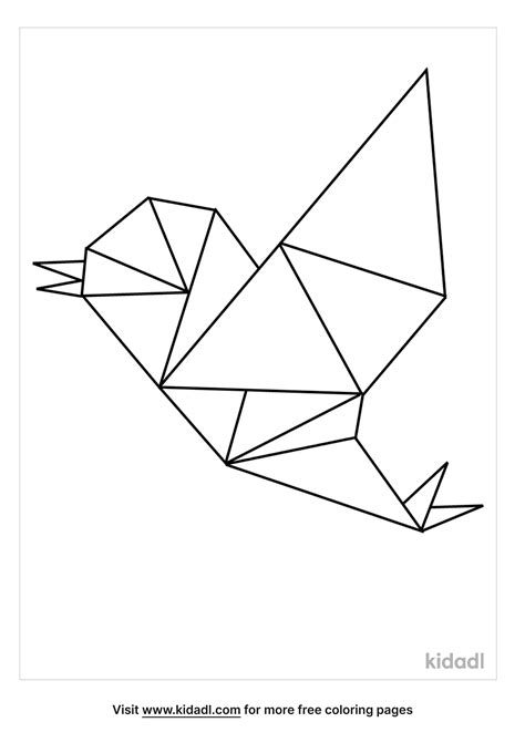 Free Polygon Art Coloring Page | Coloring Page Printables | Kidadl