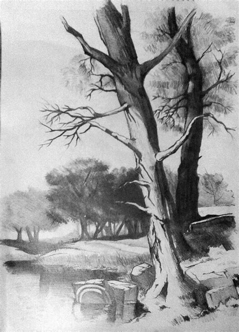 Scenery Pencil Drawings and Scenery Paintings Search Result At ...