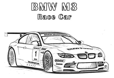 BMW Race Car & coloring book. 6000+ coloring pages.