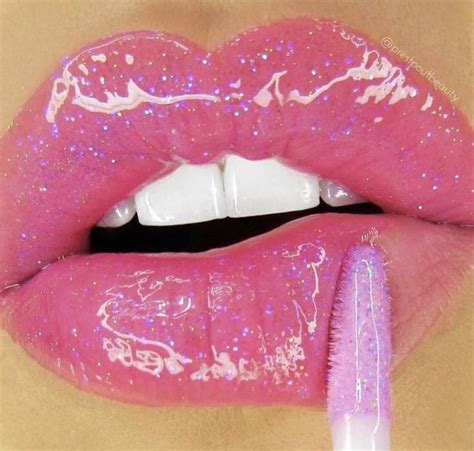 Pin on My Lip gloss is Poppin | Glitter lips, Pink lip gloss, Pink lips