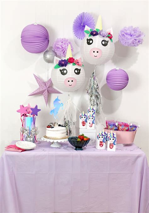 A Cute and Colorful DIY Unicorn Party with Goblies Paint - Persia Lou