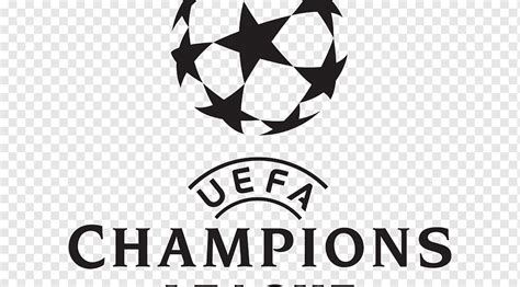 Logo UEFA Champions League Europe Graphic design, design, text, logo, monochrome png | PNGWing