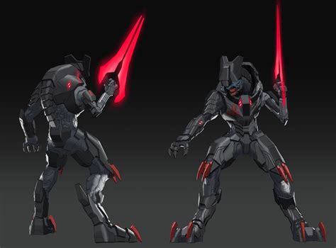 New Halo Infinite concept art shows an Elite blademaster and Mark VII Spartan armor | Windows ...