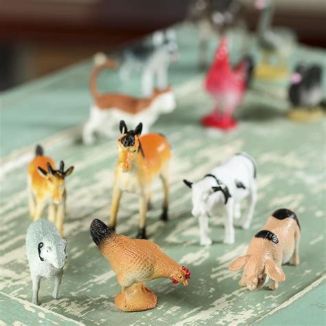 Assorted Miniature Farm Animals - Animal Miniatures - Dollhouse ...