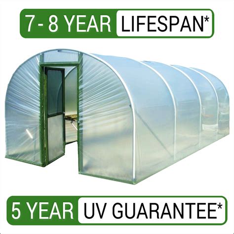 7 3M x 8M Greenhouse Polythene Polytunnel Cover Clear Film Plastic Sheeting | eBay