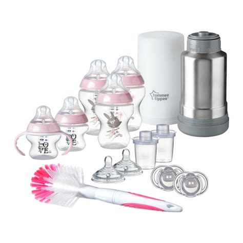 Tommee Tippee Closer to Nature, Newborn Baby Bottle Feeding Starter Set, Pink, Girl - Walmart ...