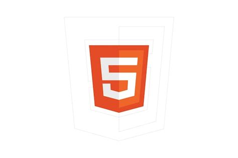 Premium Vector | HTML 5 minimal flat logo design