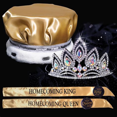 King and Queen Homecoming Set - Elizabeth Tiara/Satin Crown | Anderson's | Prom king and queen ...