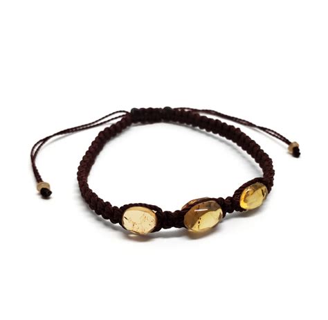 Amber Braided Cord Bracelet - The Fossil Cartel