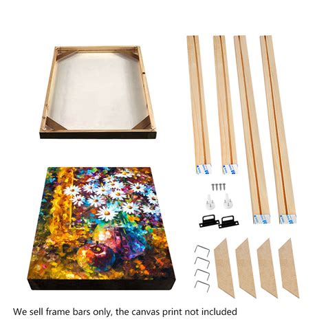 SOLID WOOD CANVAS STRETCHER BARS FRAMES STRIPS KIT DIY FOR OIL PAINTING WALL ART | eBay