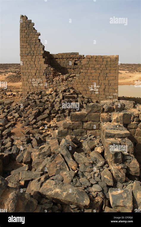 Qasr Burqu, a black basalt fort built in the 3rd century, standing guard over the silent shores ...