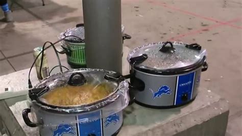 Detroit Lions fans tailgate ahead of game