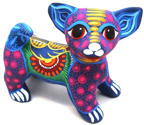 MEXICAN HAND PAINTED CLAY DOG MCD002 | Clay dog, Mexican spirit animals, Black panther art