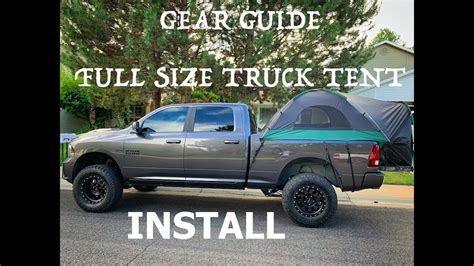 Guide Gear Full Size Truck Bed Tent - Setup How To & LINK - YouTube