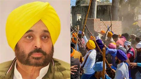 'Law & Order In Punjab Under Control': CM Bhagwant Mann Downplays Violent Clashes in Amritsar ...