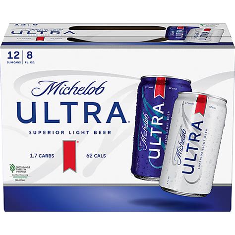 Michelob Ultra® Light Beer, 12 Pack 8 fl.oz. Cans | Lagers | Matherne's Market