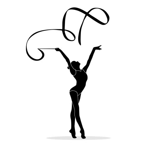 Rhythmic Gymnastics Ribbon Silhouette Rhythmic Gymnastics Silhouettes | The Best Porn Website