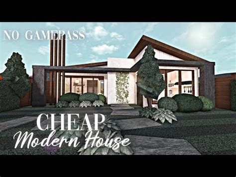 Roblox Bloxburg - No Gamepass Cheap Modern House - Minami Oroi - YouTube One Story Homes, First ...