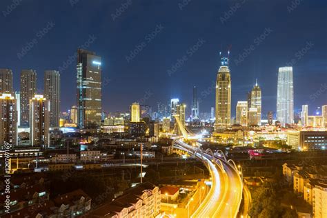 tianjin night scene Stock Photo | Adobe Stock