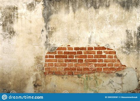 Old Damaged Brick Wall Texture Background Stock Image - Image of vintage, weathered: 200328361