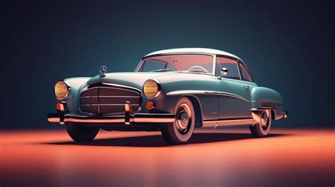 Premium AI Image | Old car in a museum