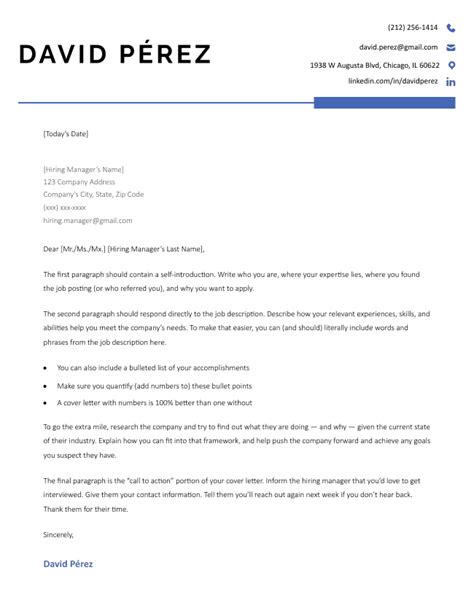 Application Letter Format With Example Resume Cover Letter Template | Hot Sex Picture