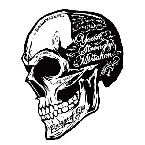 Black White Skull Cool Motorcycle Stickers Moto Decals helmet Sticker – Etzetra