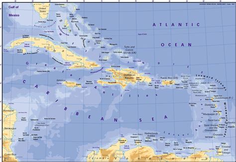 Caribbean Map - Mapsof.Net