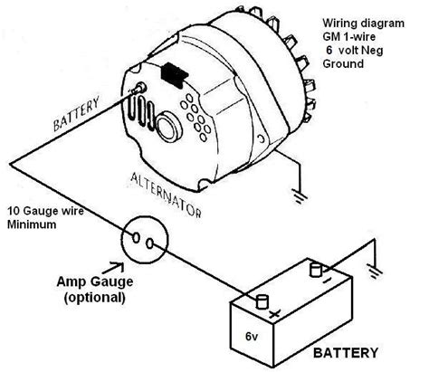 Wiring Diagram For A One Wire Alternator On Vw, 1 Wire Alternator Diagram | Alternator, Car ...