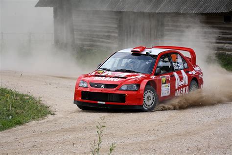 Free stock photo of estonia, gravel road, rally car