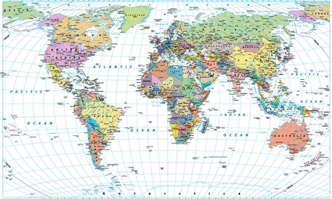 Simple World Map Borders