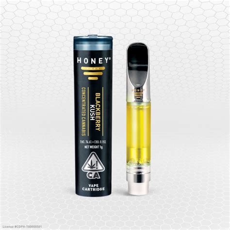 Blackberry Kush Flavor Vape Pen Cartridge THC | honeybrands.com