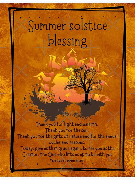 "Summer solstice blessing 2" Sticker for Sale by Jennykies | Redbubble