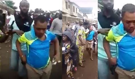 Man caught eating human faeces with bread in Ibadan (Video) | Theinfong