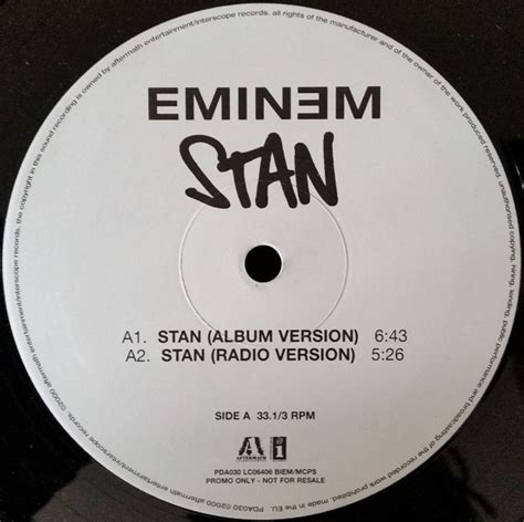 Eminem – Stan (2000, Vinyl) - Discogs