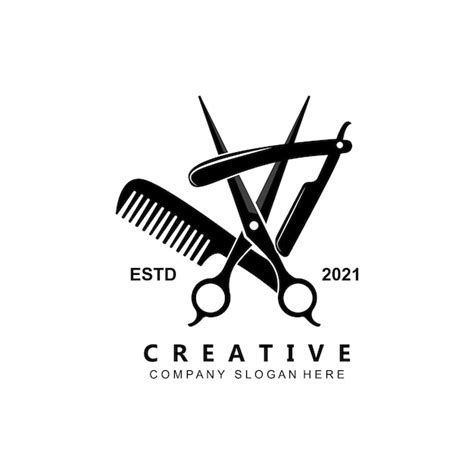 Salon Logo Scissors