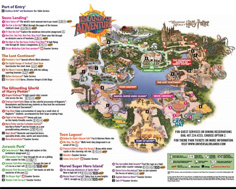 Universal Studios Islands Of Adventure Map - Vikky Jerrilyn