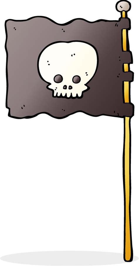 cartoon waving pirate flag 12266699 Vector Art at Vecteezy