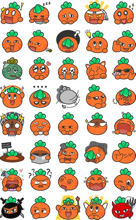 LINE stickers set on Behance