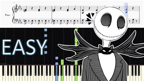 THIS IS HALLOWEEN (The Nightmare Before Christmas) - EASY Piano ...