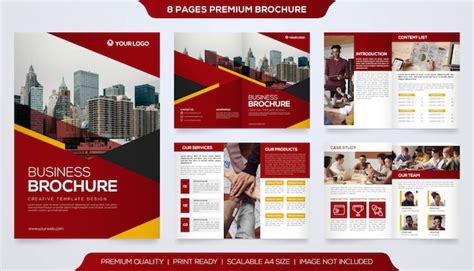 Premium Vector | Minimalist brochure template