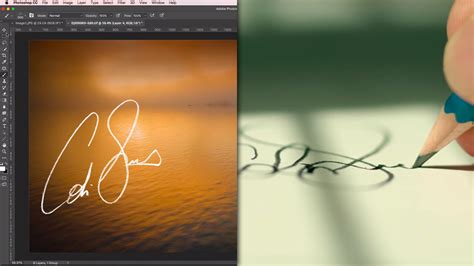 Turn your signature into your own personal watermark brush for your photos - DIY Photography